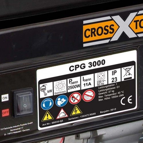 Бензиновый генератор Cross Tools CPG 3000, 2,5-2,8 кВт
