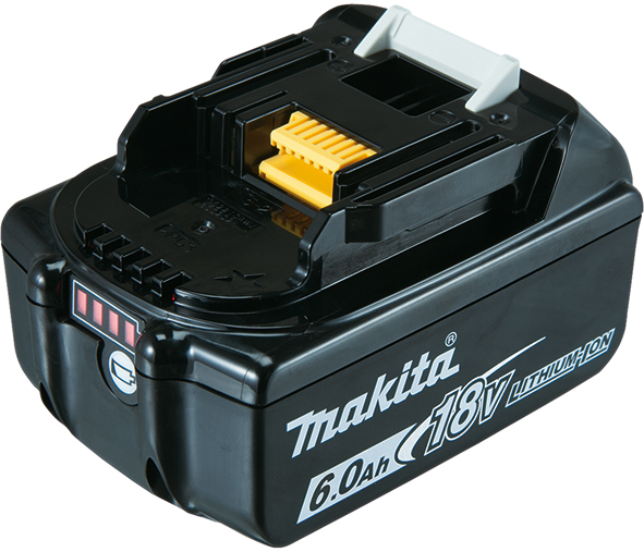 Акумуляторна батарея Makita LXT BL1860B, 18В, 6,0Аг, індикація розряду