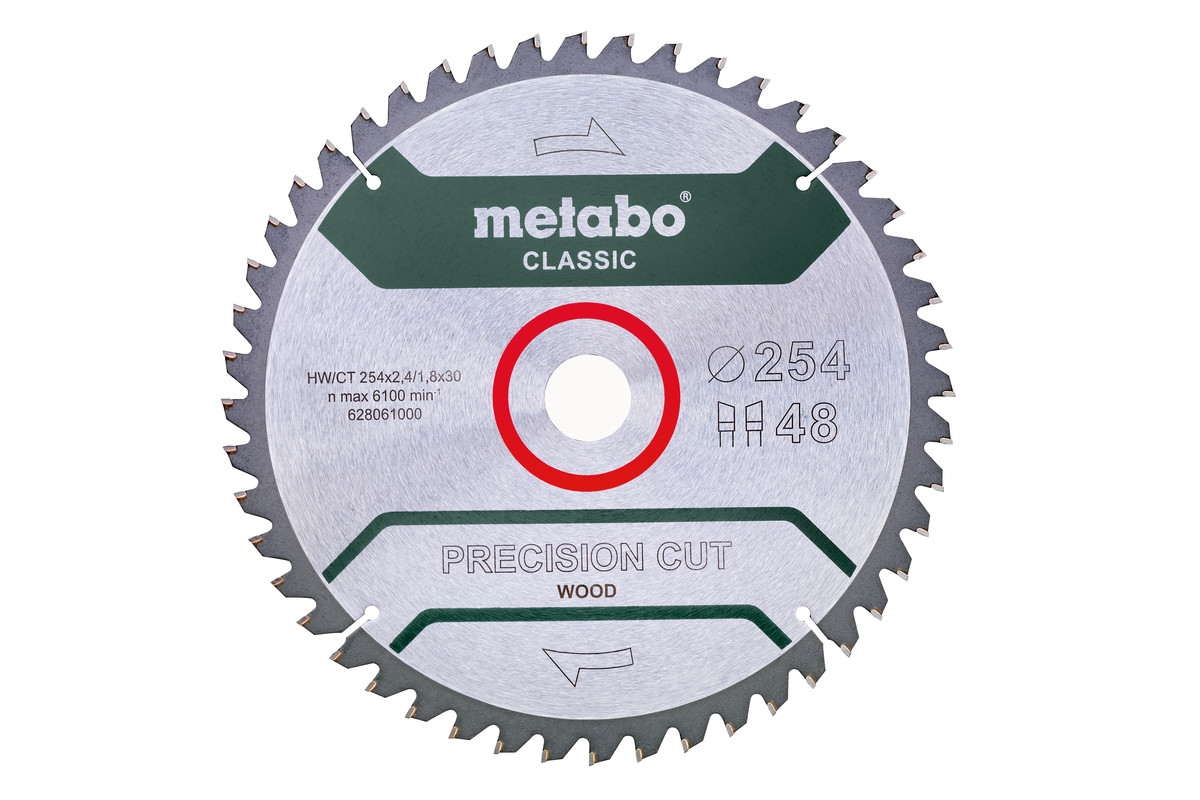 Диск пильний Metabo Classic PrecisionCut Ø216 × 30мм, 40z, WZ 5°neg