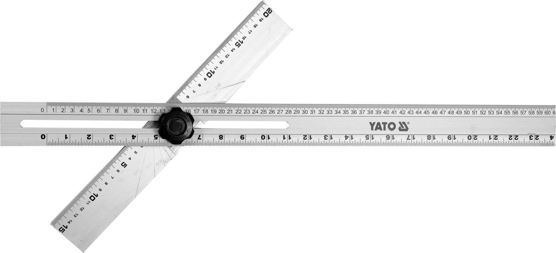 Кутник столярний Yato з 2-х лінійок, 600 × 360мм