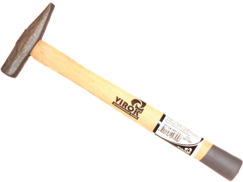 Молоток слесарный Virok кованый, 300г, деревянная ручка