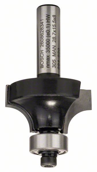 Фреза Bosch кінцева для заокруглення ребер R8,0 × 15,2 × Ø8мм