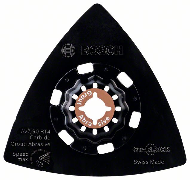 Шліфпластина Bosch Starlock Grout+Abrasive Carbide-RIFF AVZ 90 RT4, 90мм