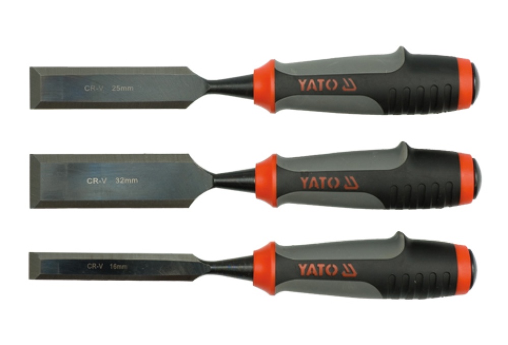 Набор стамесок Yato с полимерными ручками, 3шт.