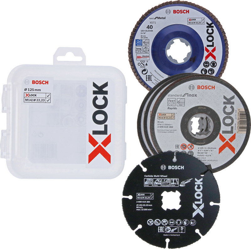 Набор кругов отрезных Bosch X-Lock CMW, Ø125мм