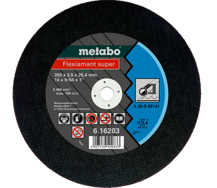 Круг отрезной Metabo Flexiamant super A30-S, Ø400×4,0×25,4мм