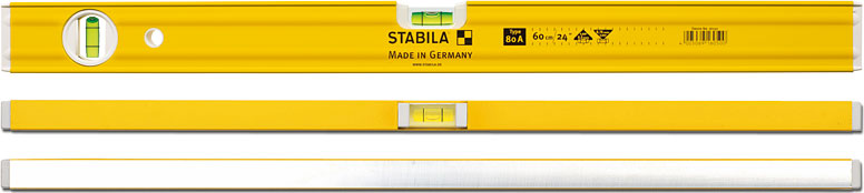 Уровень STABILA Type 80 A, с двумя капсулами 30 см
