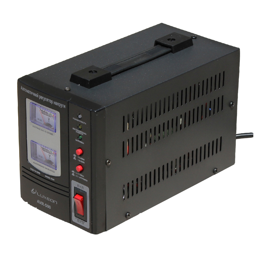 Стабілізатор Luxeon AVR-500VA (чорний)