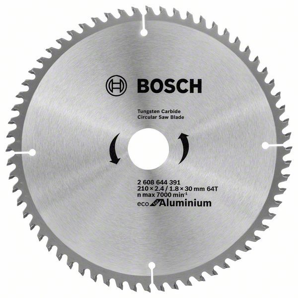 Диск пильний Bosch Eco for Aluminium Ø210 × 30мм 64T, TCG