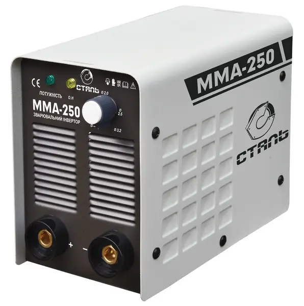 Сварочный аппарат инверторный СТАЛЬ ММА-250,220В, 20-250 А, электроды 1.6-5.0мм